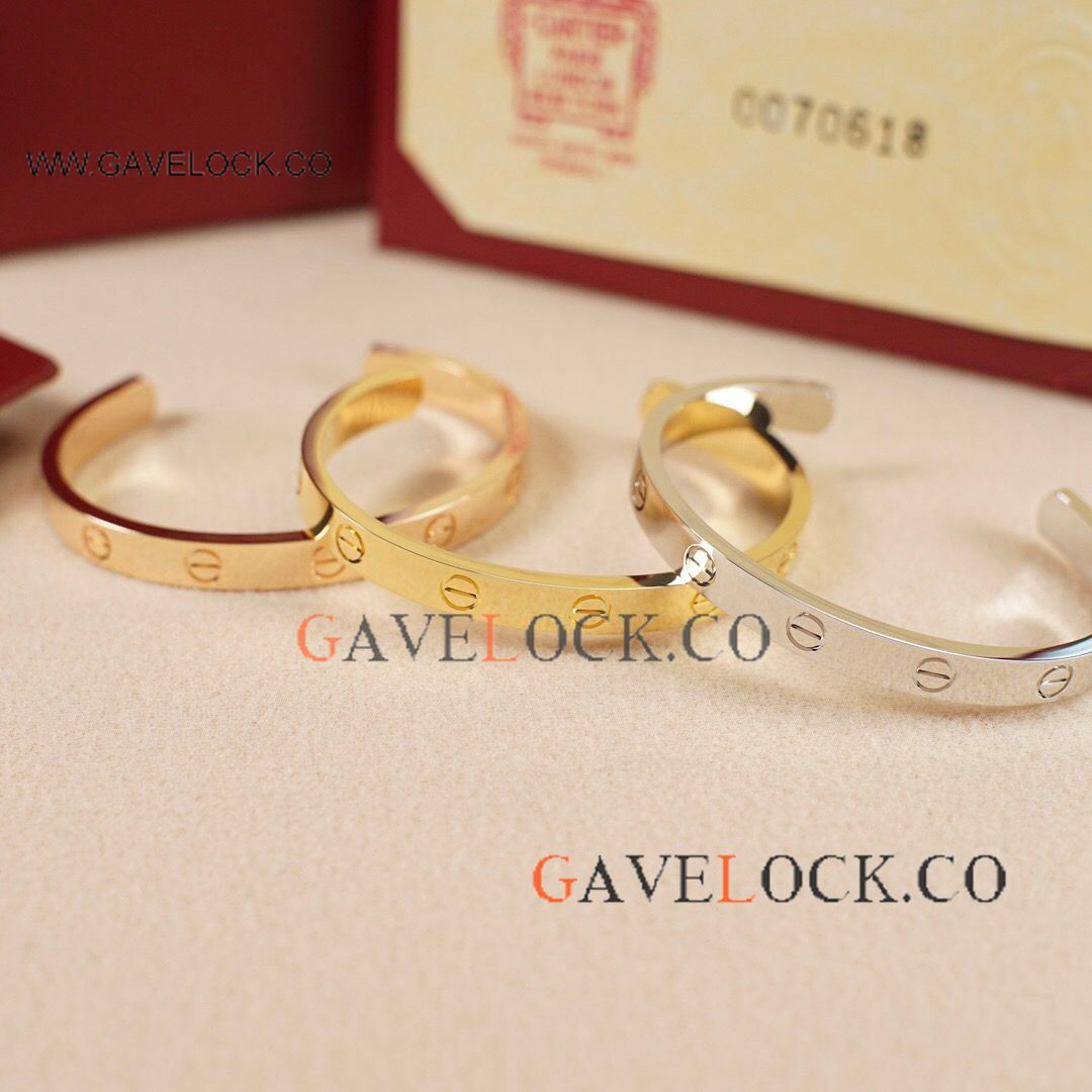 Best Quality AAA Copy Cartier Love Open Bangle